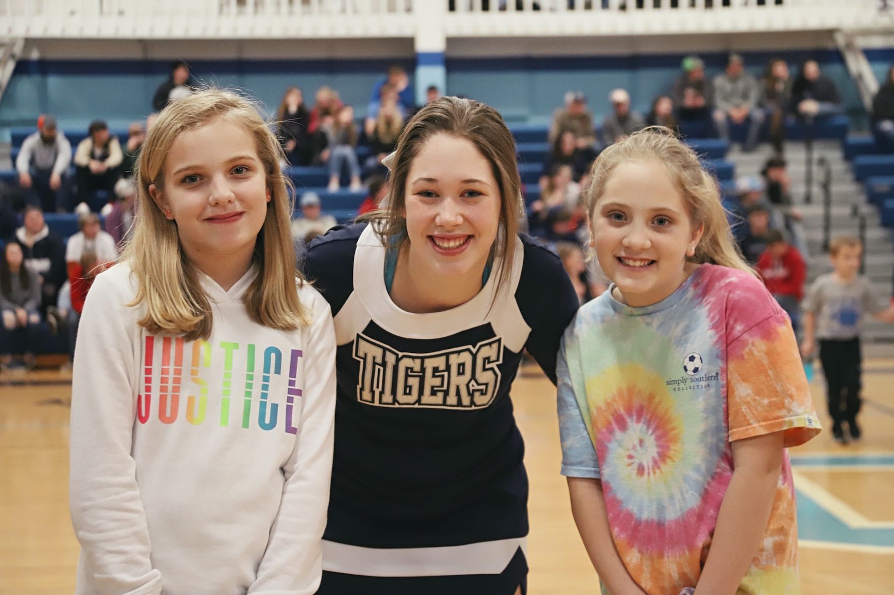 Emma Southards with Maggie and Ellie Hogan